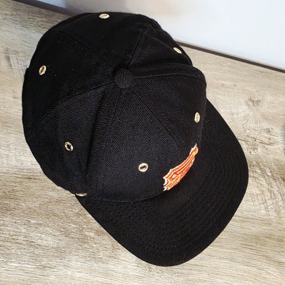 9FIFTY Snapback Hat Baseball Cap MLB San Francisco Giants Black Metal Eyelets - Picture 6 of 12